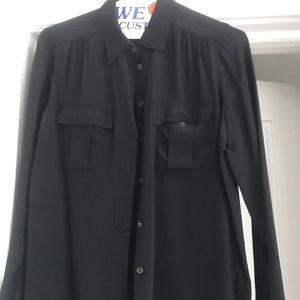 Black Silk Blouse